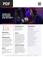 Computer Networks and Security: Course Subjects Career Perspectives