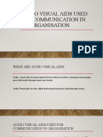 Audio Visual Aids Used For Communication in An Organisation