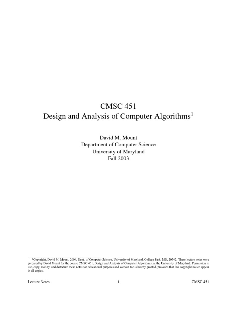 Design and Analysis of Algorithms | PDF | Dynamic Programming | Logarithm