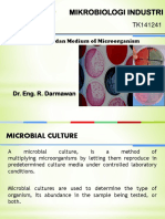 Mikrobiologi Industri: Culture, Nutrition Dan Medium of Microorganism
