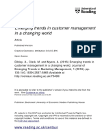 Emerging Trends in Customer Management in A Changing World: WWW - Reading.ac - Uk/centaur