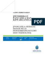 Pancasila Sebagai Paradigma Pengembangan Ilmu (MNJ)