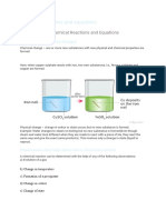 Chemical Reactions and Equations