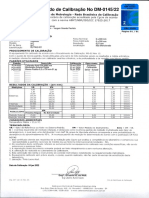 Certificado de calibração  - Paquimetro (2022)