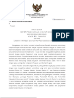 Surat Edaran Menteri PANRB Nomor 384 Tentang Langkah Strategis Dan Konkret Penyederhanaan Birokrasi Untuk Menteri Kabinet Indonesia Maju