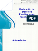 2.2 Maduración Proyectos - Estudios Viales Fase I, II