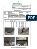 Liquid Penetrant Inspection Test Data