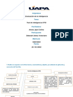 Tarea 6 Unidad 6 Evalucion de La Inteligencia