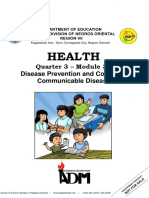 Health: Quarter 3 - Module 3A Disease Prevention and Control of Communicable Disease