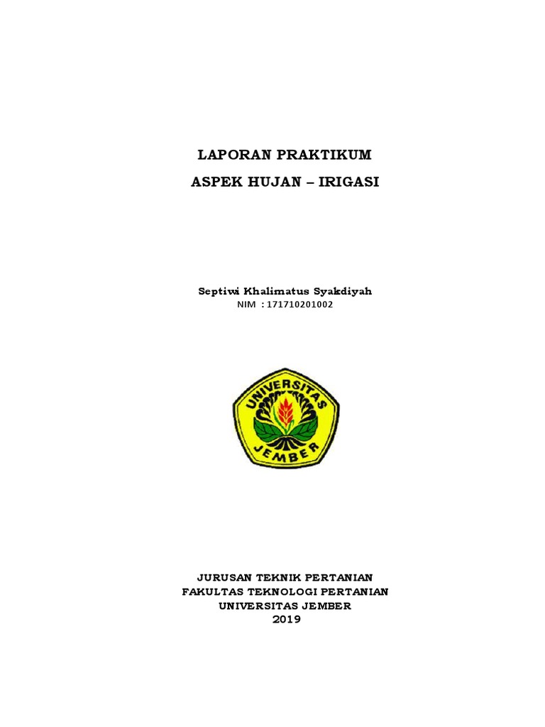 Laporan Irigasi 1 | PDF