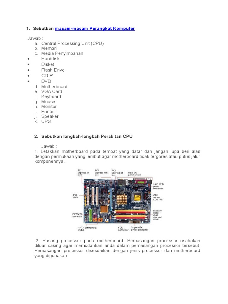 Sebutkan MacamMacam Perangkat Komputer PDF