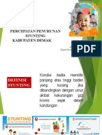 Percepatan Penurunan Stunting Kabupaten Demak: Oleh: Guvrin Heru Putranto, SKM - MM Kepala Dinas Kesehatan Kabupaten Demak