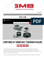 Symptoms of Timing Belt Tensioner Failure: Main Menu