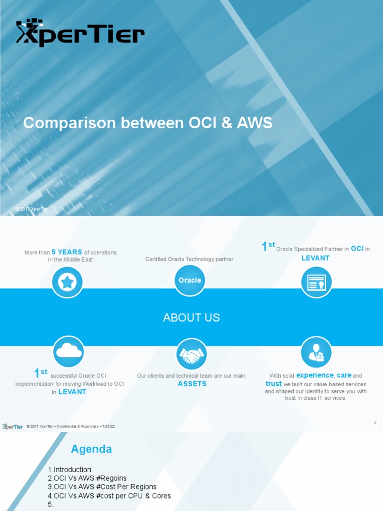 Comparison Between OCI & AWS | PDF | Cloud Computing | Amazon Web Services