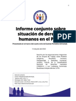 Informe Conjunto Sobre La Situación de Los Derechos Humanos en El Perú