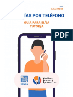 Tutorías Por Teléfono EL SALVADOR COMPLETO