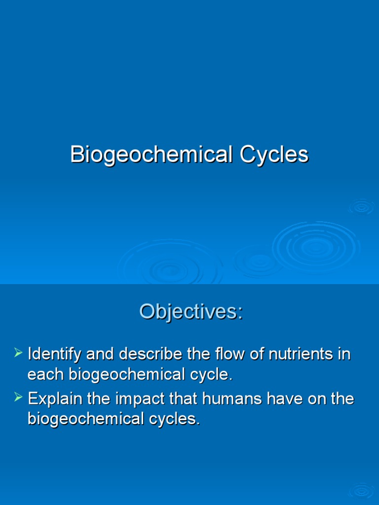 Biogeochemical Cycles PPT | PDF | Fertilizer | Carbon Cycle