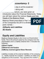 Accountancy-2: (A) Equity and Liabilities (B) Assets