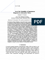 0423.001. A Calculation of The Probability of Spontaneous Biogenesis by Information Theory - HUBERT P. YOCKEY