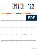 Calendar 2022 Colorblock 11