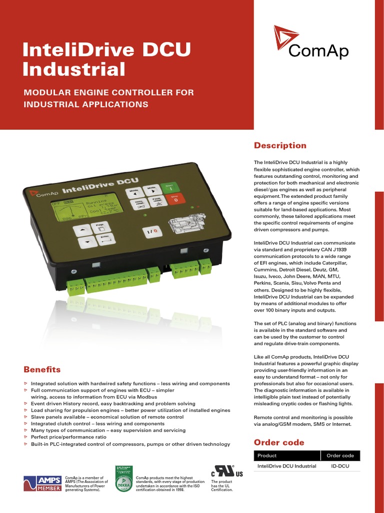 Intelidrive Dcu Industrial: Modular Engine Controller For Industrial ...