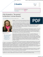 Polo Formativo, - Licenziata - La Direttrice Lorena Bonetti - Cronaca - La Provincia Di Sondrio - Notizie Di Sondrio e Provincia