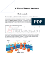 CSIR-NET Life Science_ Notes on Membrane Lipids