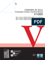 AC Drive Compact Vector Control Drive YASKAWA V1000 Series CATALOG 280