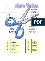 Trennbare Verben Arbeitsblatter Grammatikerklarungen 9417