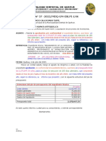 Informe  Nº 37 de la supervisión y liquidacion de proyectos de inversión