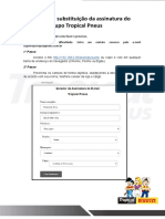 Manual substituição assinatura e-mail Grupo Tropical Pneus