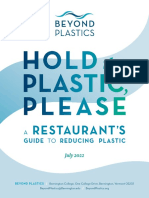 Restaurant Guide To Reducing Plastics