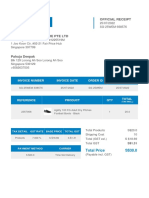 Official Receipt: Invoice Number Invoice Date Order Id Order Date