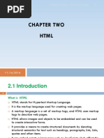 Chapter Two HTML: Internet Programming Compiled By:tadesse K