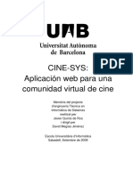 Cine-Sys: Aplicación Web para Una Comunidad Virtual de Cine