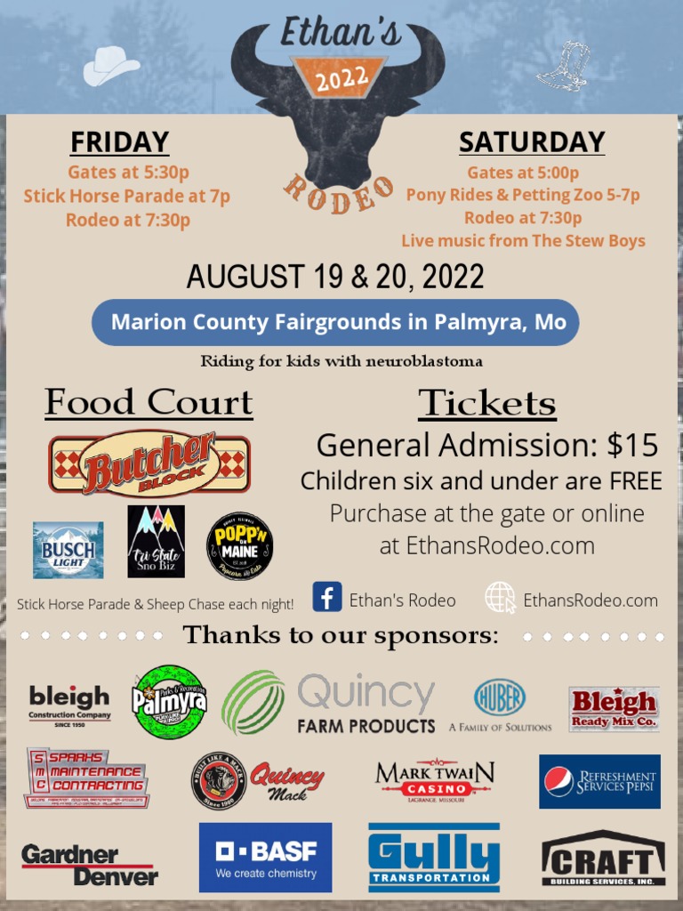 2022 Ethan's Rodeo Flyer PDF