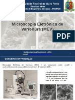 Microscopia Eletrônica de Varredura (MEV)