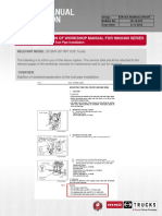 SB-16-029 Fuel Pipe Installation Workshop Manual Correction