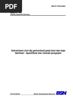 Download SNI 07-7033-2004 - GALVANIZED by Sudar Hungkul SN58444155 doc pdf
