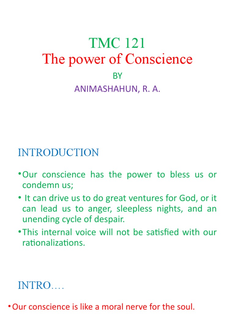 The Power of Concience | PDF | Conscience | Religious Belief And Doctrine