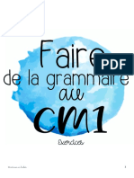 Fichier_exo Grammaire Conjugaison
