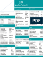 Numpy Basics Cheatsheet