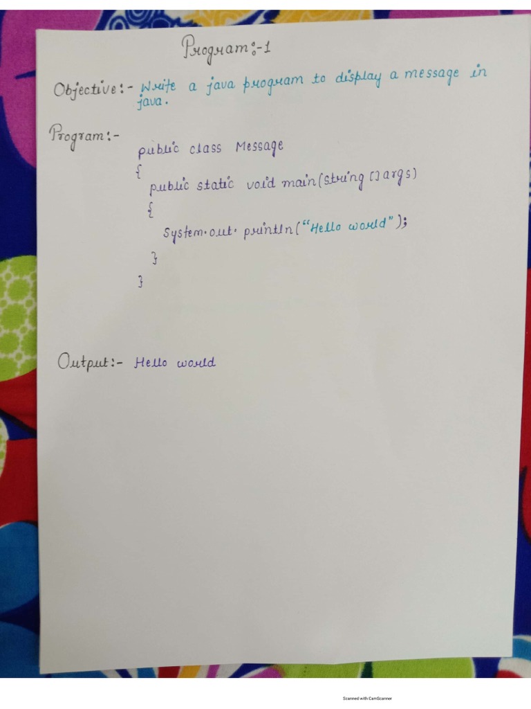 Java Practical Program | PDF
