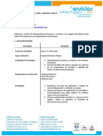 Informe Ejecución Mantenimiento Sura Armenia e Ibague