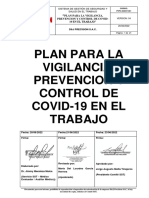 Plan de Vigilancia, Prevención y Control en El Trabajo Frente Al Covid-19 - D&J PRECISION SAC OK