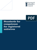 Standards for competence of registered midwives