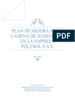 Plan de Mejora Polybol Sas - Logistica de Aprovisionamiento