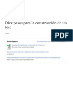 Diez pasos para la construcción de un test