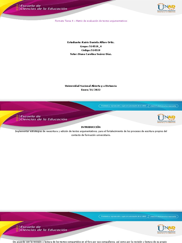 Tarea 4 | PDF | Crecimiento personal y profesional | Artes del Lenguaje ...