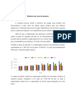 Relatório Empresa 1: Análise Financeira, RH, Produção e Comercial